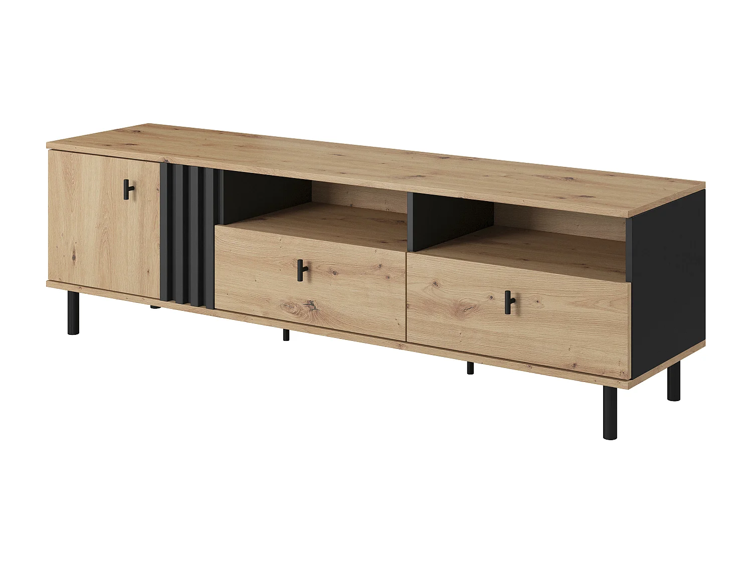 Meuble Tv MADIS RTV165 1D2D 165x40x50 Beige