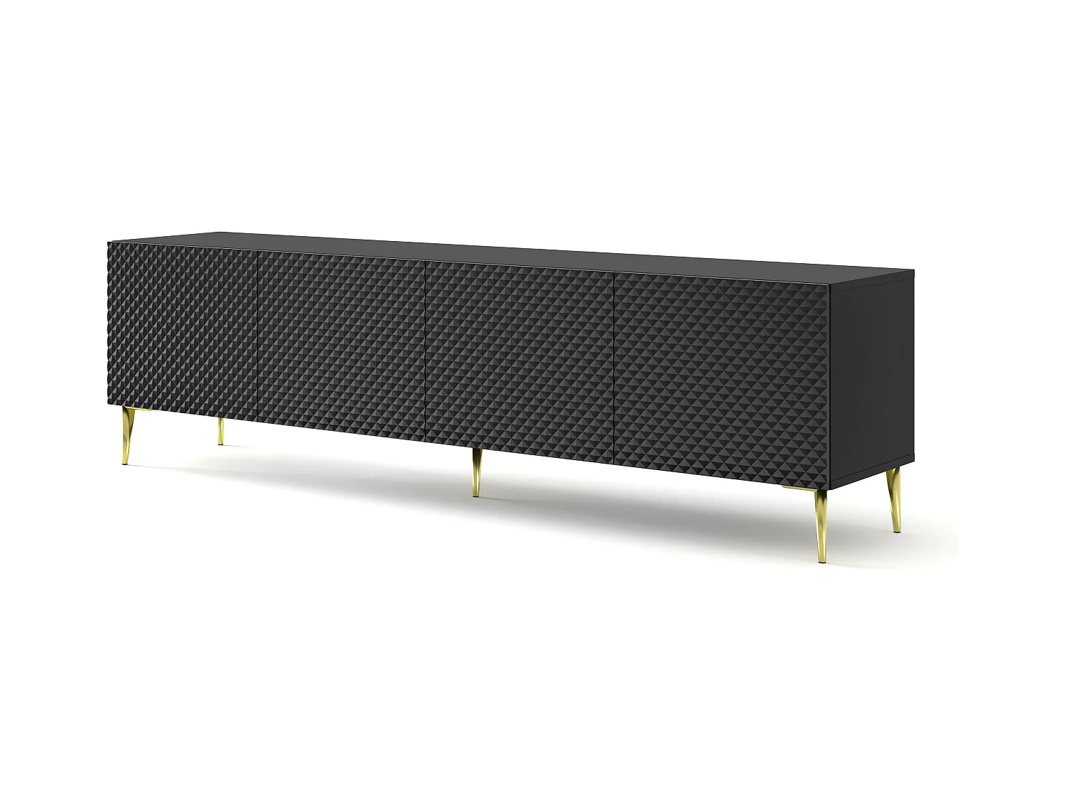 Meuble Tv RAVENNA C RTV200 4D 200x42x56 Noir