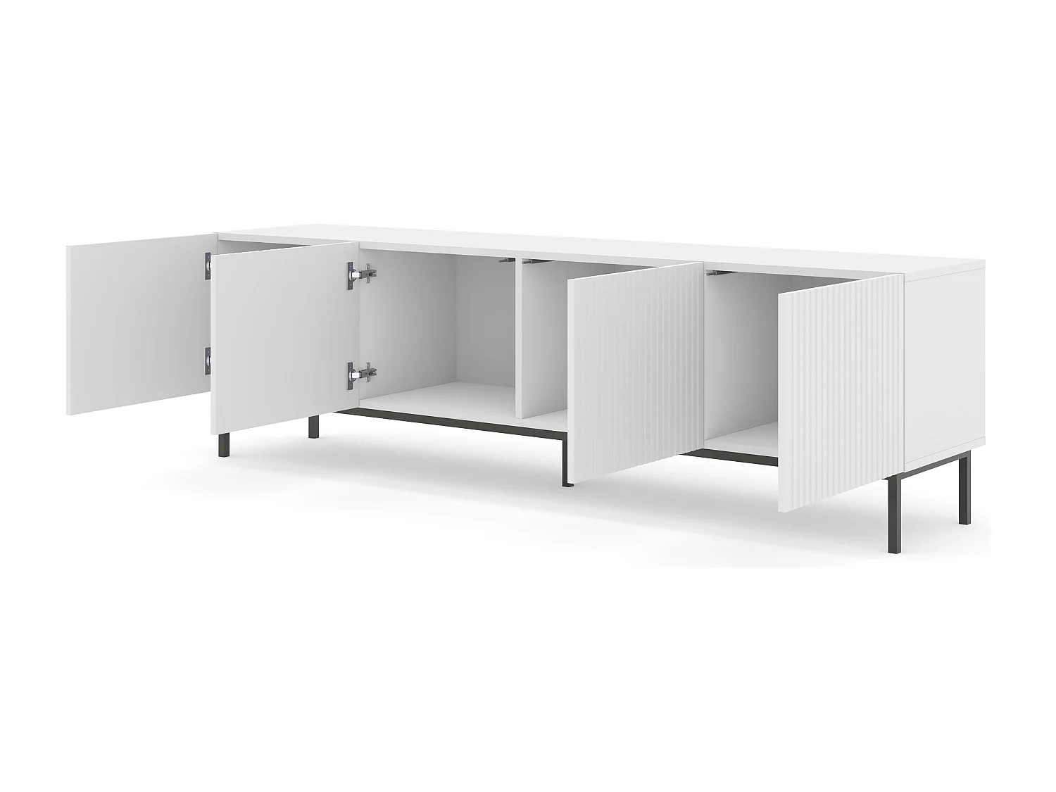 Meuble Tv RAVENNA B RTV200 4D 200x42x58 Blanc