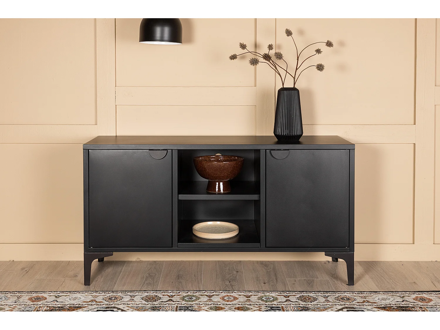 Tv Lowboard PIRING RTV120 2D 120x40x63 Schwarz