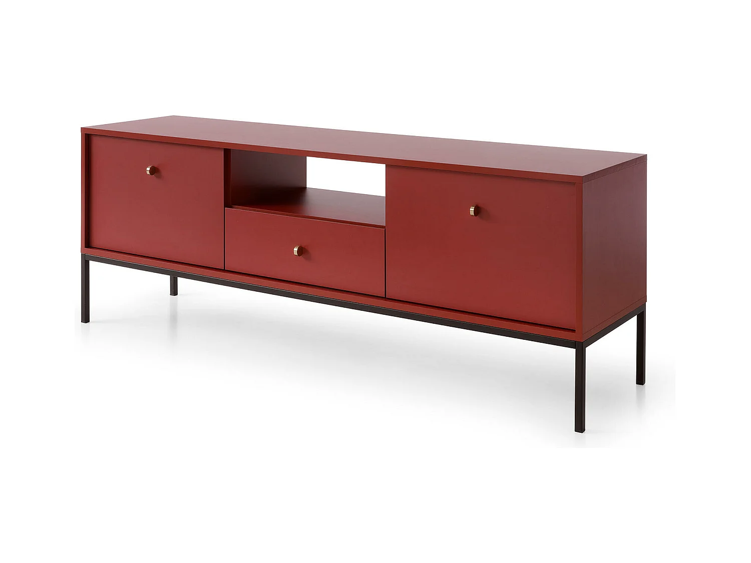Tv Meubel MONO RTV153 2D1D 153x39x56 Rood
