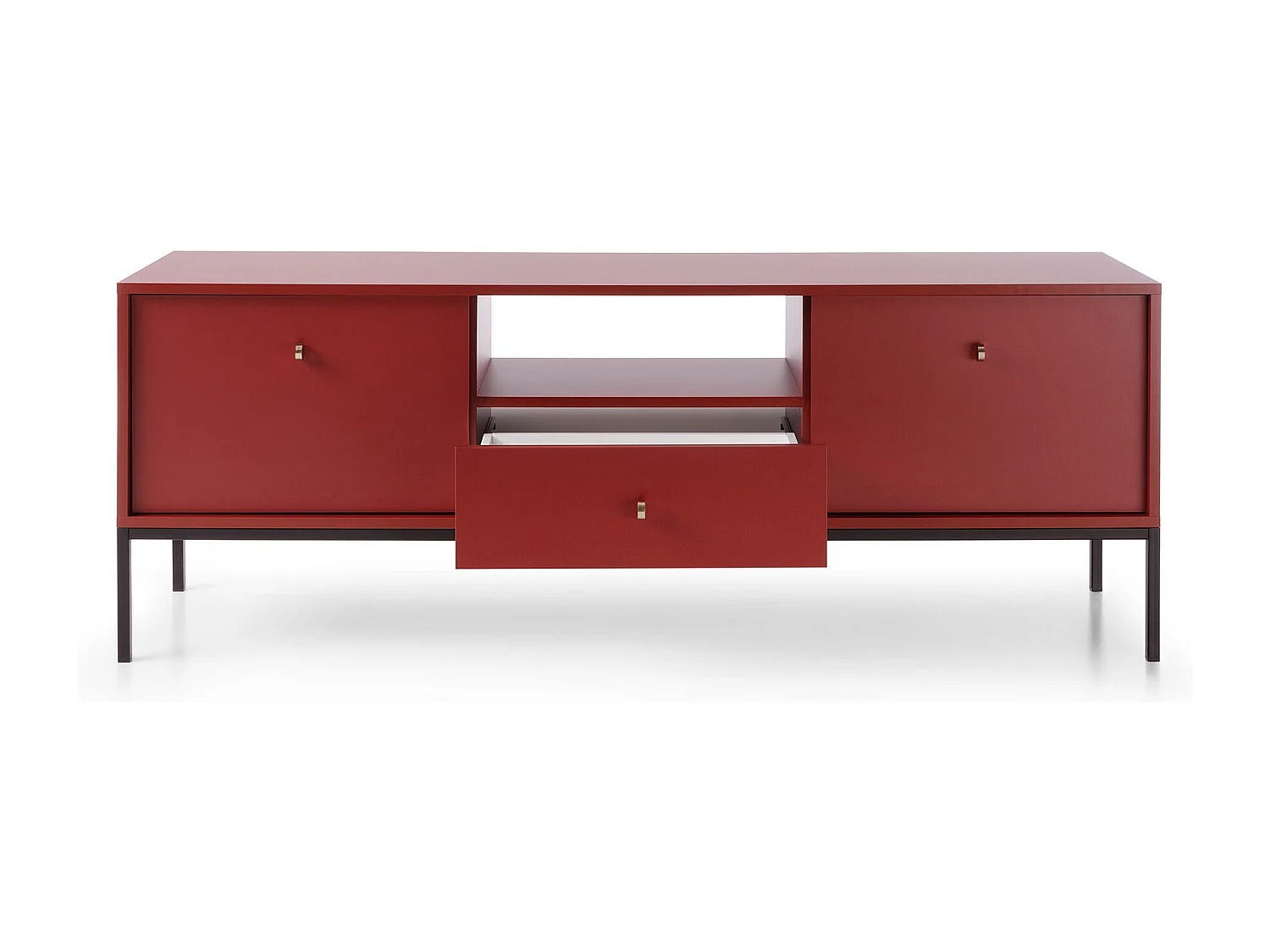 Meuble Tv MONO RTV153 2D1D 153x39x56 Rouge