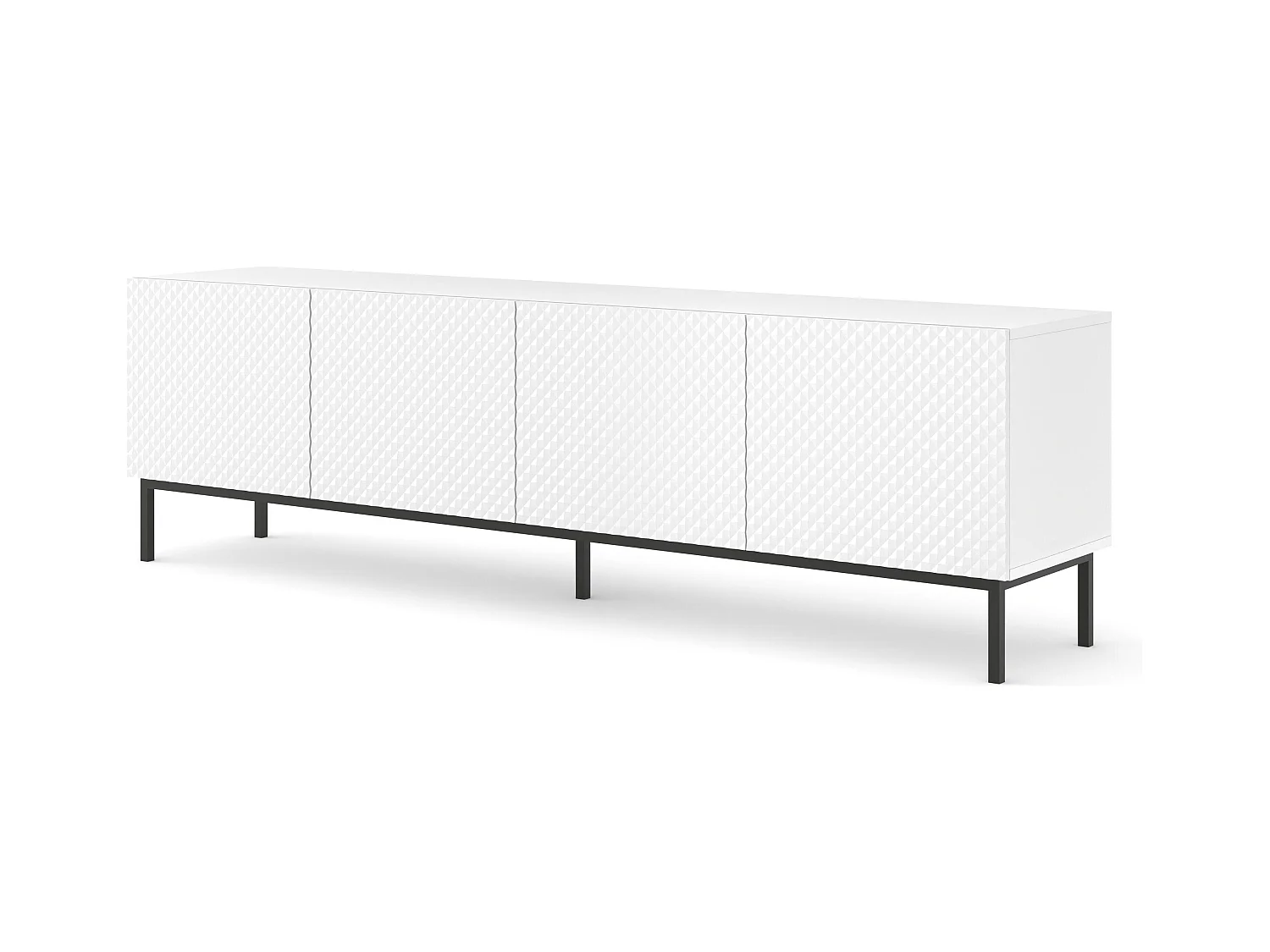 Meuble Tv RAVENNA C RTV200 4D 200x42x58 Blanc