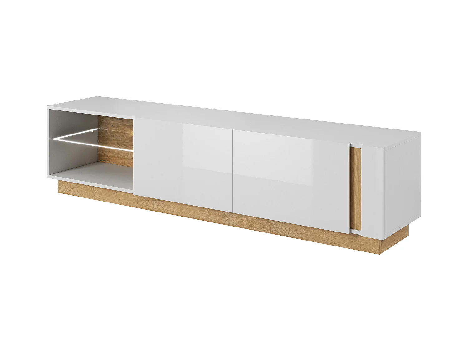 Tv Meubel ARCADE RTV188 2D 188x40x46 Wit