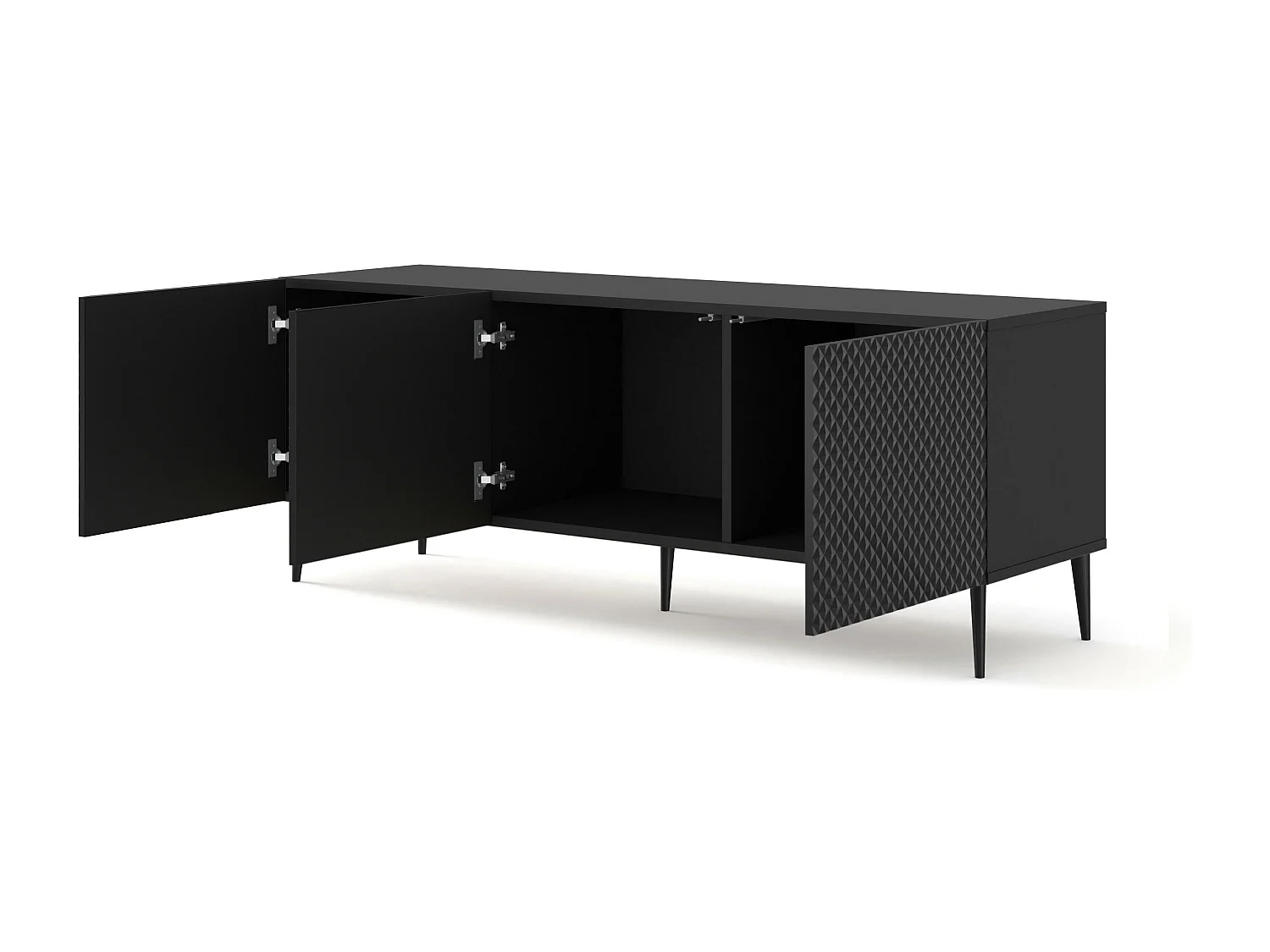 Meuble Tv RAVENNA C RTV150 3D 150x42x56 Noir