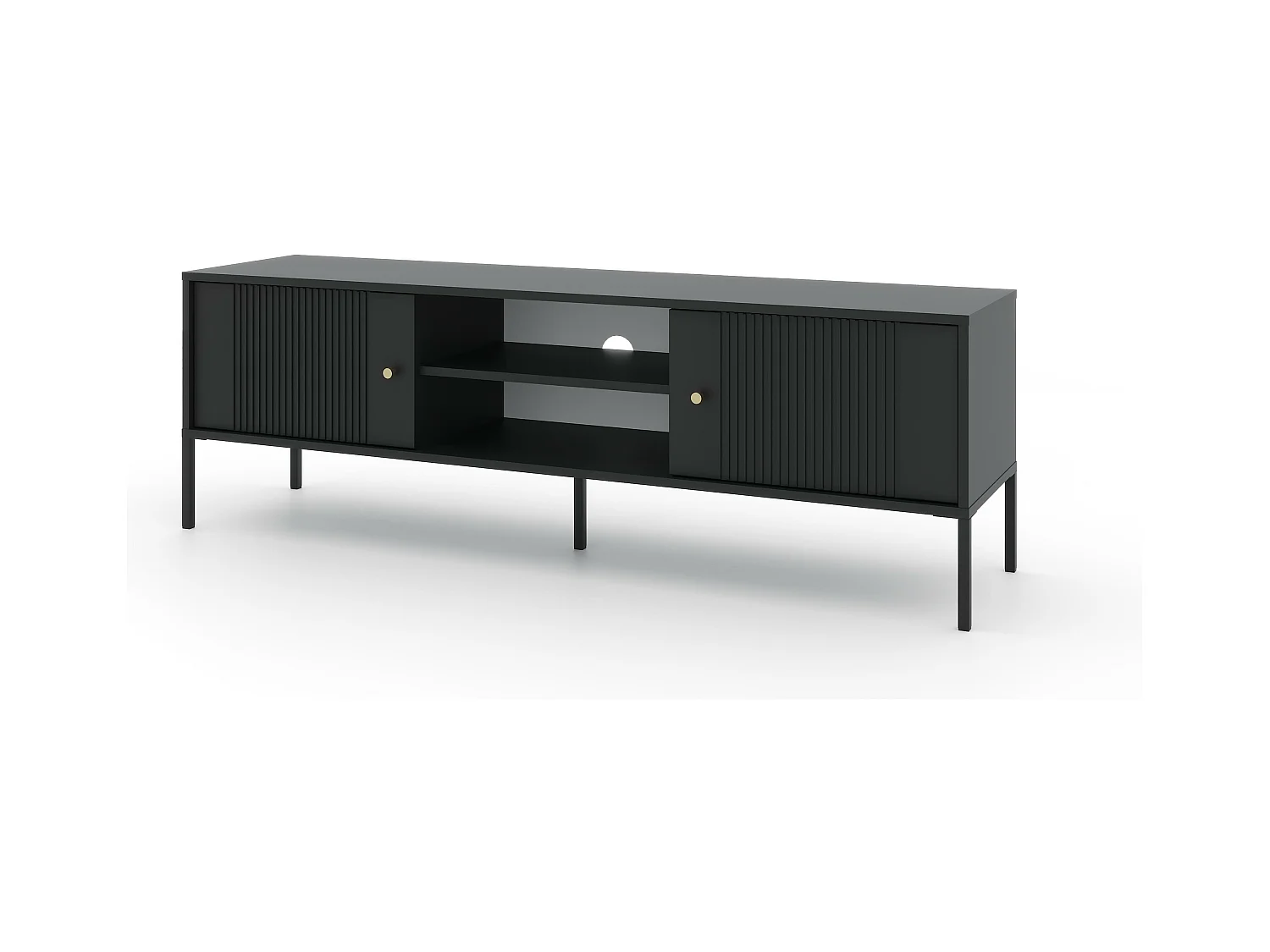 Meuble Tv ISEO RTV154 2D 154x50x50 Noir