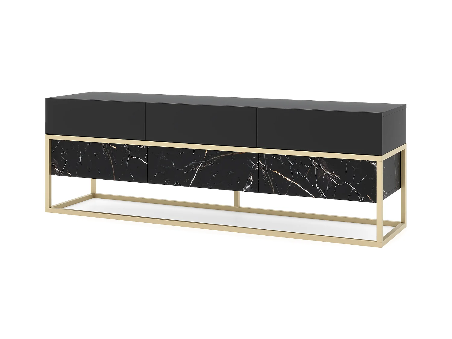 Meuble Tv X RTV154 6D 154x39x53 Noir