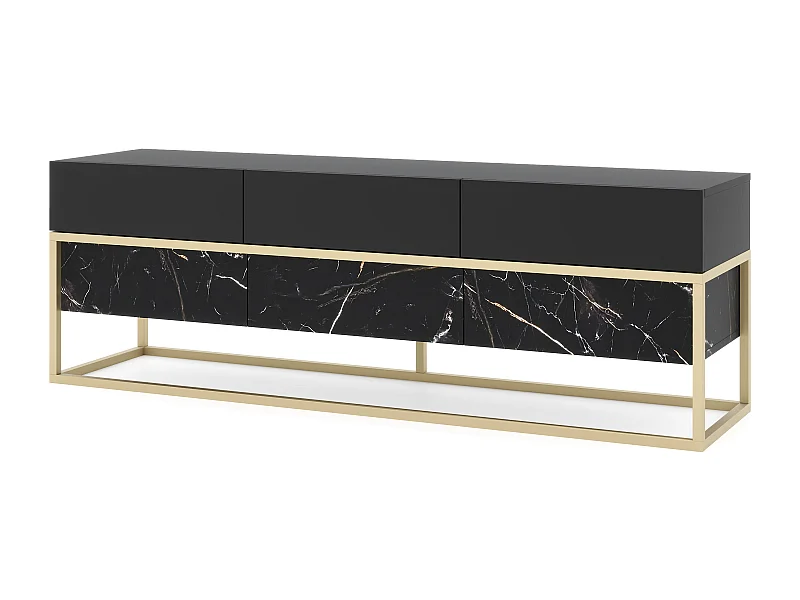 Meuble Tv X RTV154 6D 154x39x53 Noir