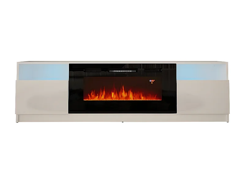 Meuble Tv YORK RTV200 2D 200x35x57 Blanc