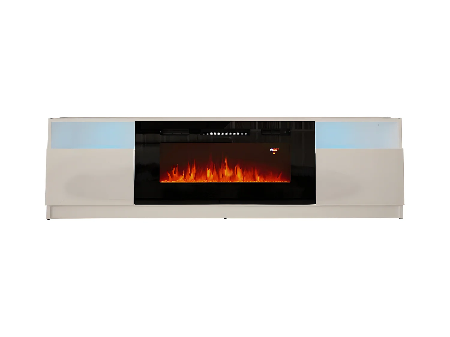 Meuble Tv YORK RTV200 2D 200x35x57 Blanc