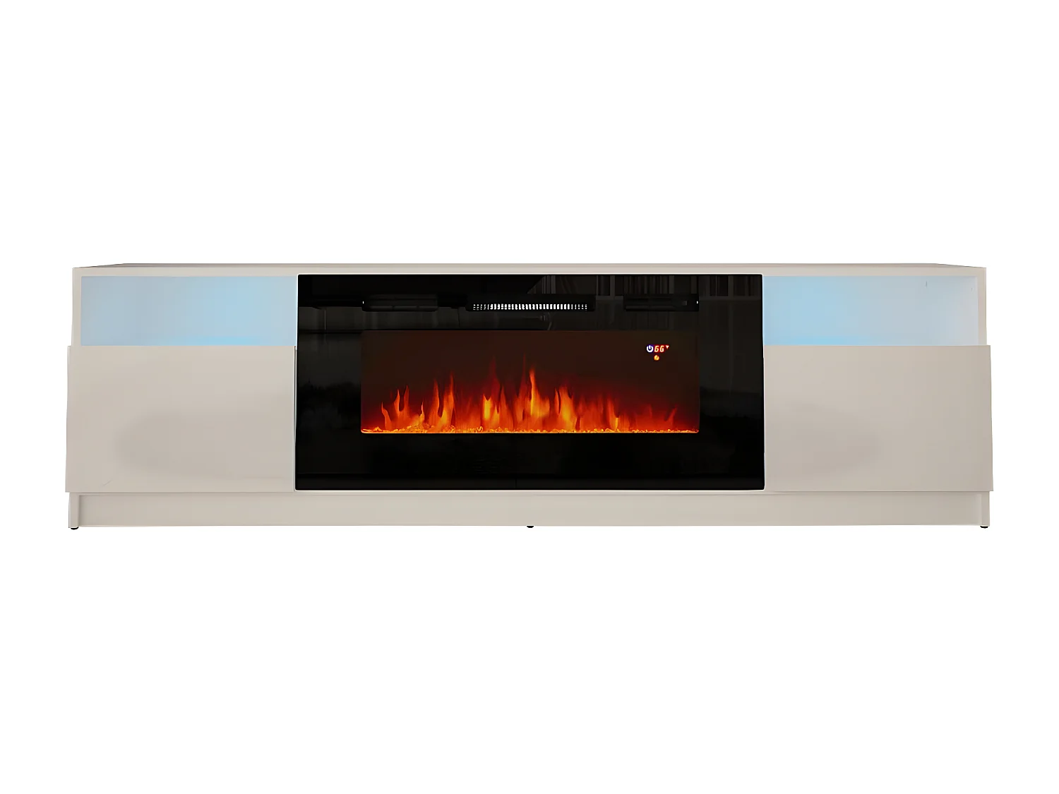 Meuble Tv YORK RTV200 2D 200x35x57 Blanc