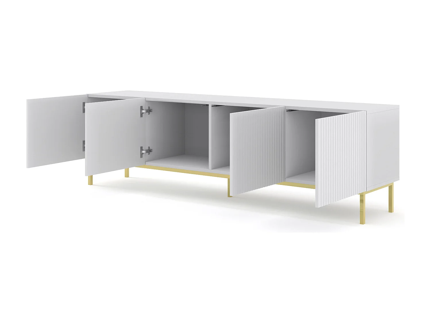 Meuble Tv RAVENNA B RTV200 4D 200x42x58 Blanc