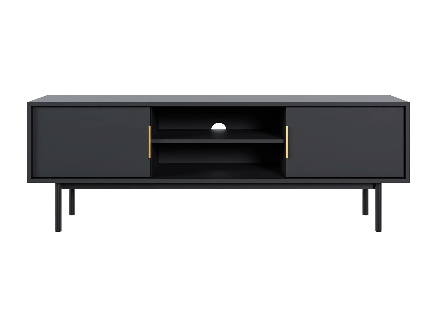 Meuble Tv VIVA RTV154 2D 154x39x54 Noir