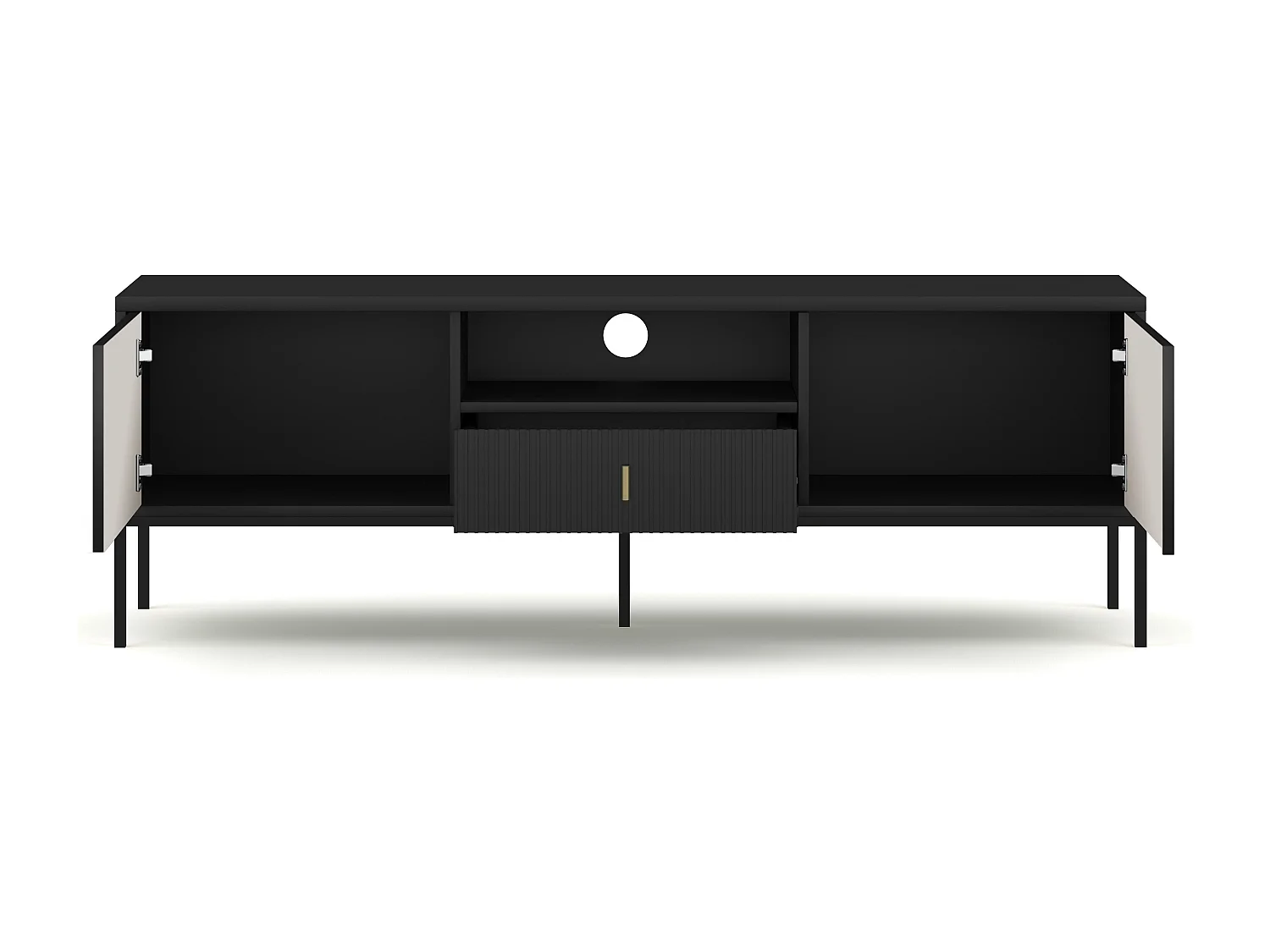 Movel Tv MAGGIORE RTV154 2D1D 154x39x53 Preto