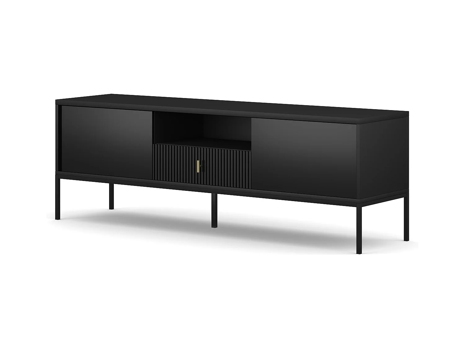 Meuble Tv MAGGIORE RTV154 2D1D 154x39x53 Noir