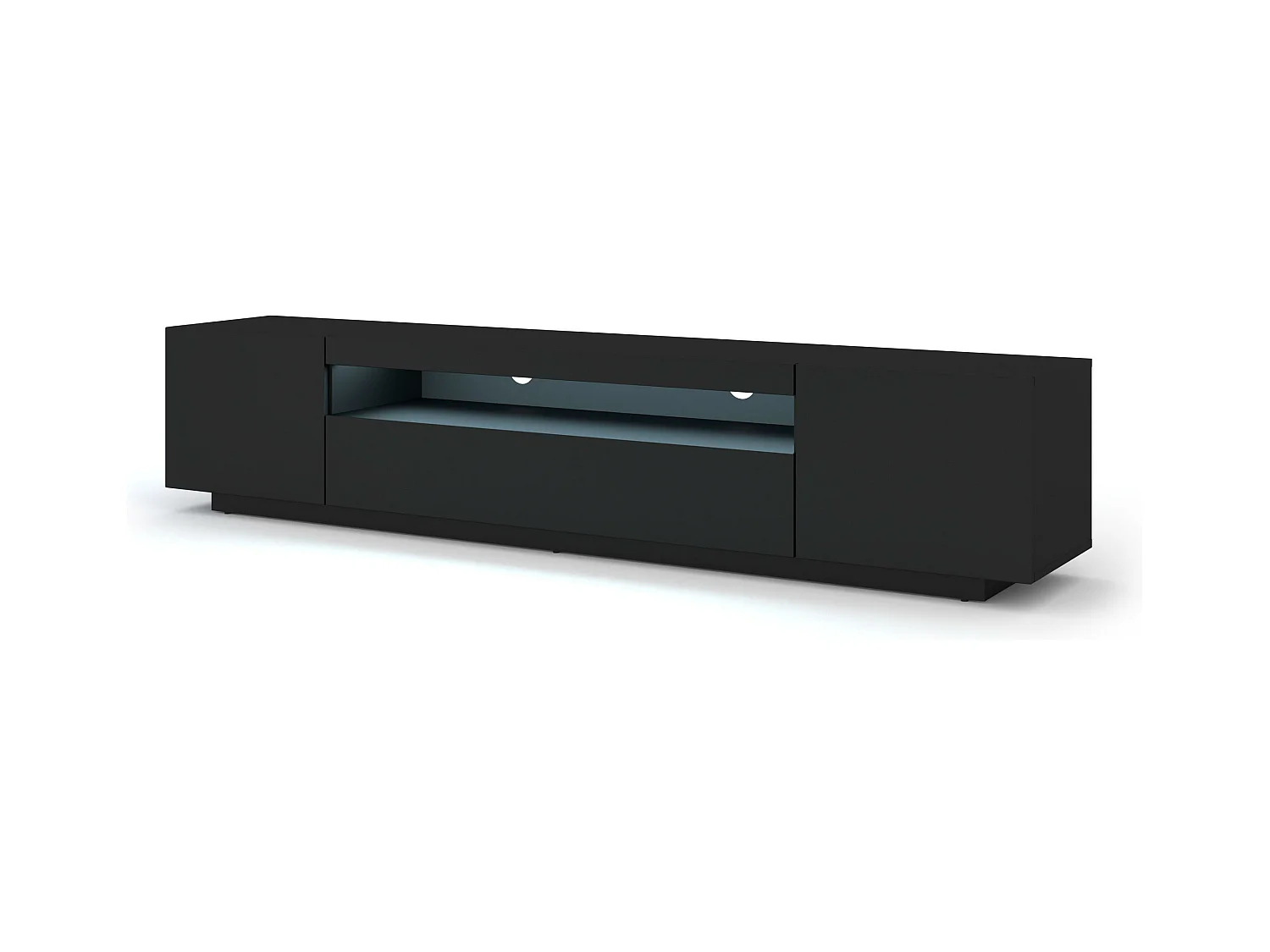 Meuble Tv AURA RTV200 3D 200x37x42 Noir