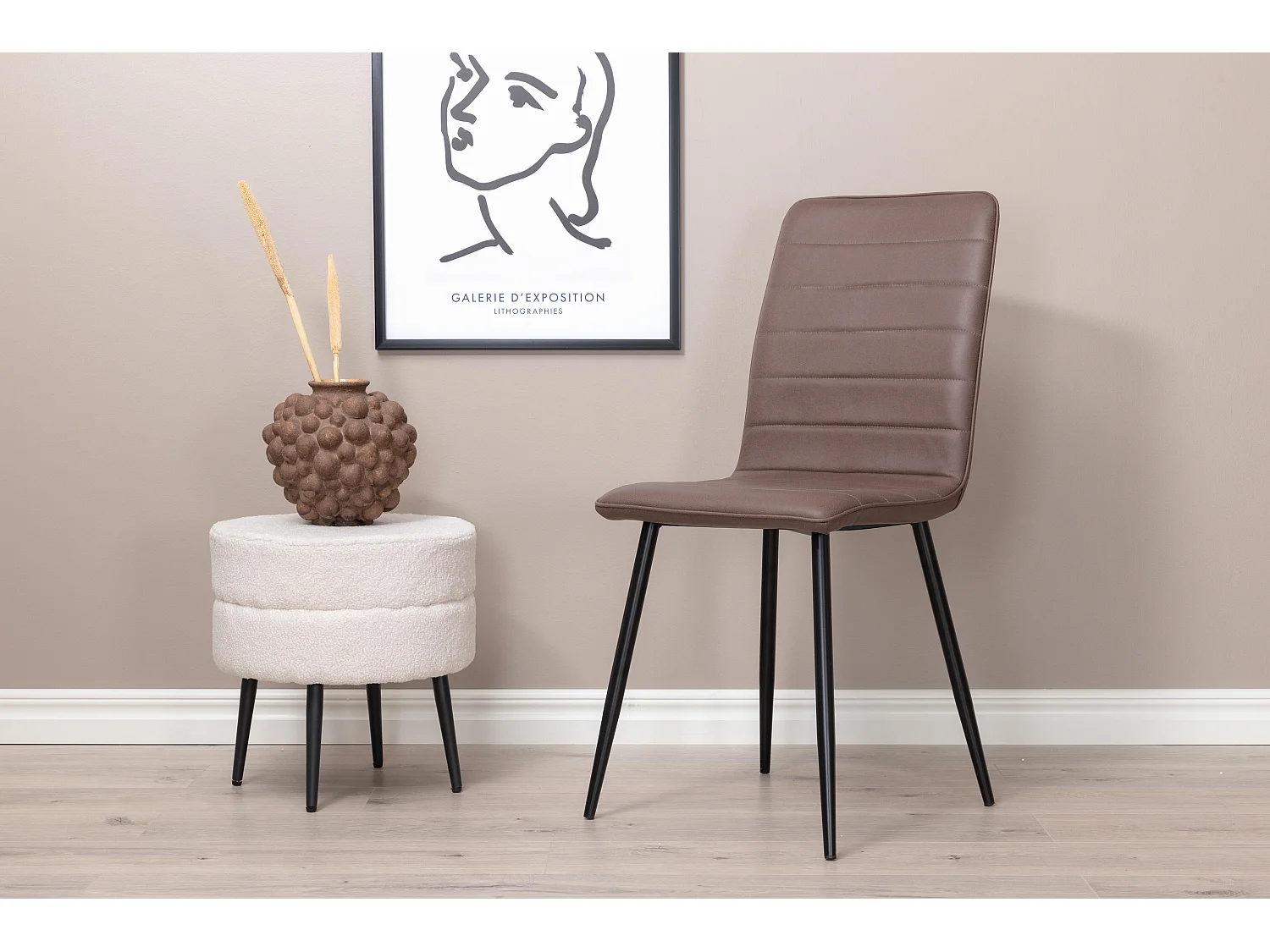 Chaise WINDU DRC 1NOS 43x49x94 Brun