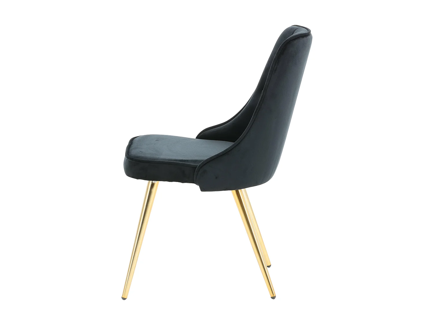 Eetkamerstoel VELVET DELUXE DRC 1NOS 50x66x89 Zwart