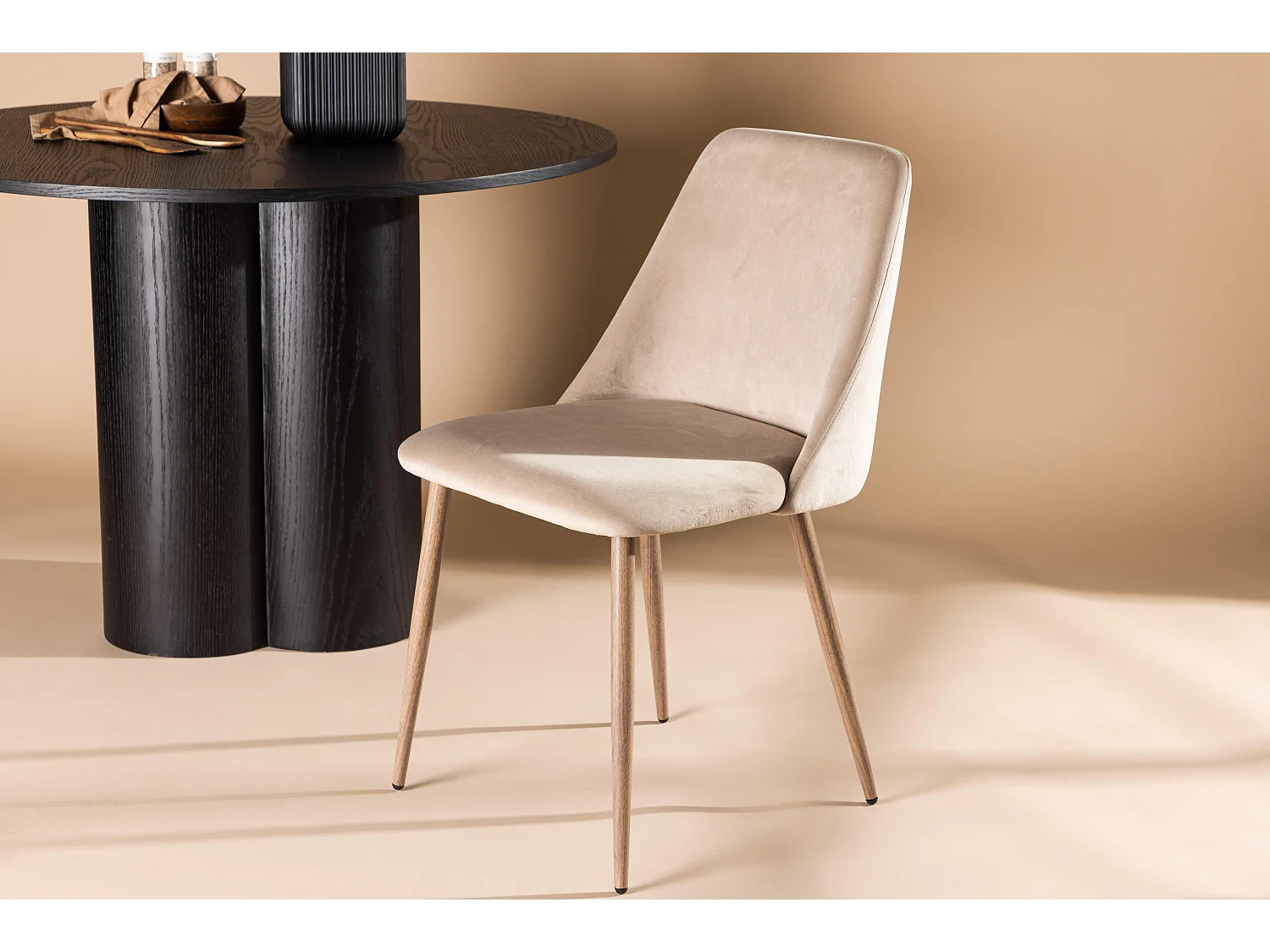 Chaise NIGHT DRC 1NOS 49x56x87 Brun