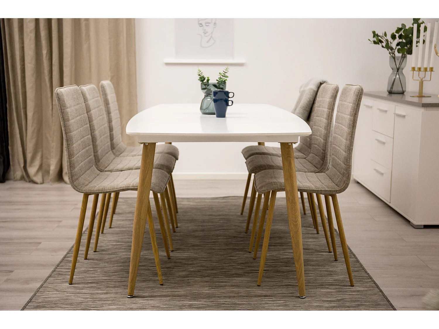 Cadeira Jantar WINDU DRC 1NOS 41x52x92 Cinzento