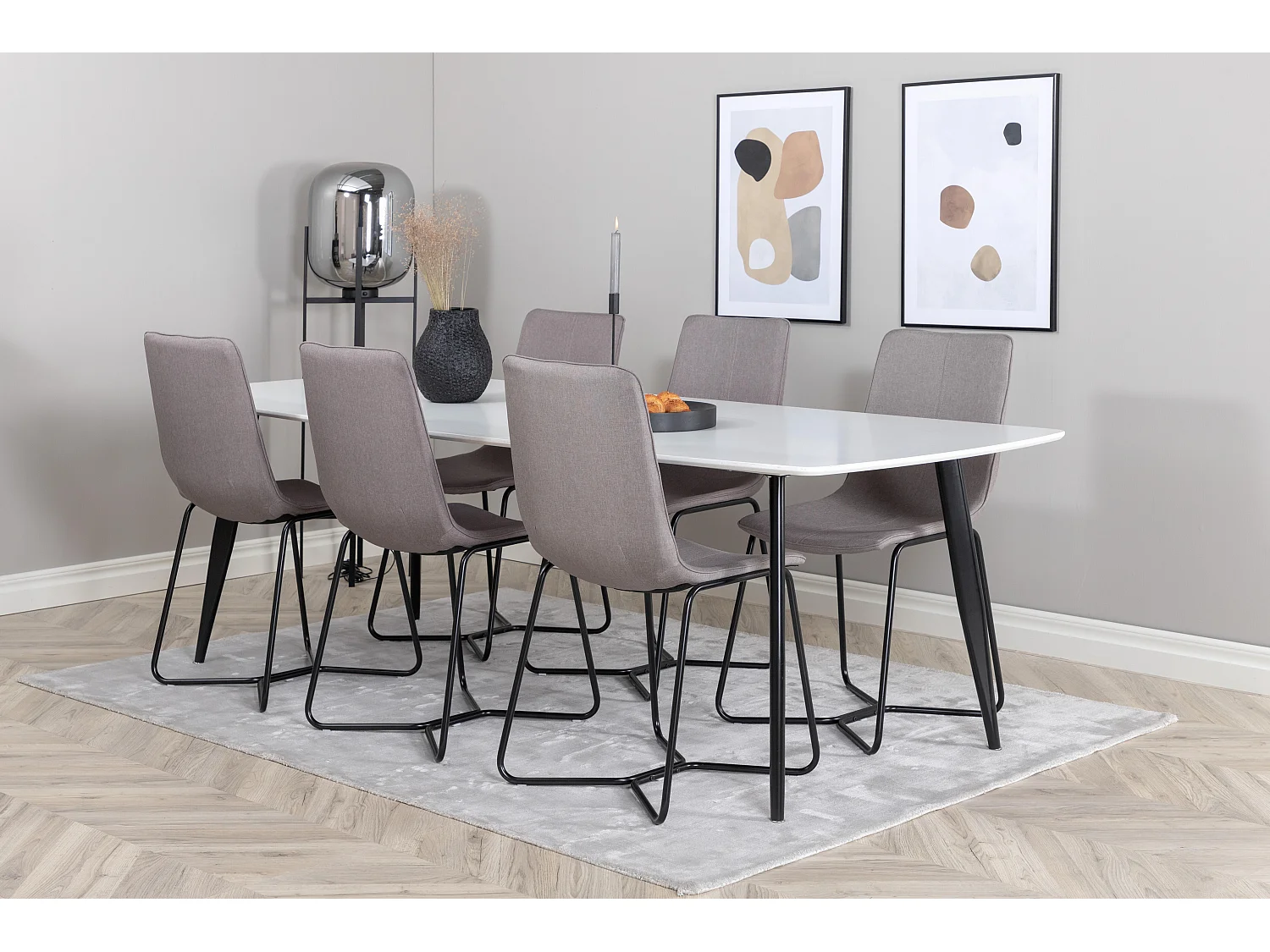 Eetkamerstoel LUX DRC 1NOS 53x61x93 Grijs