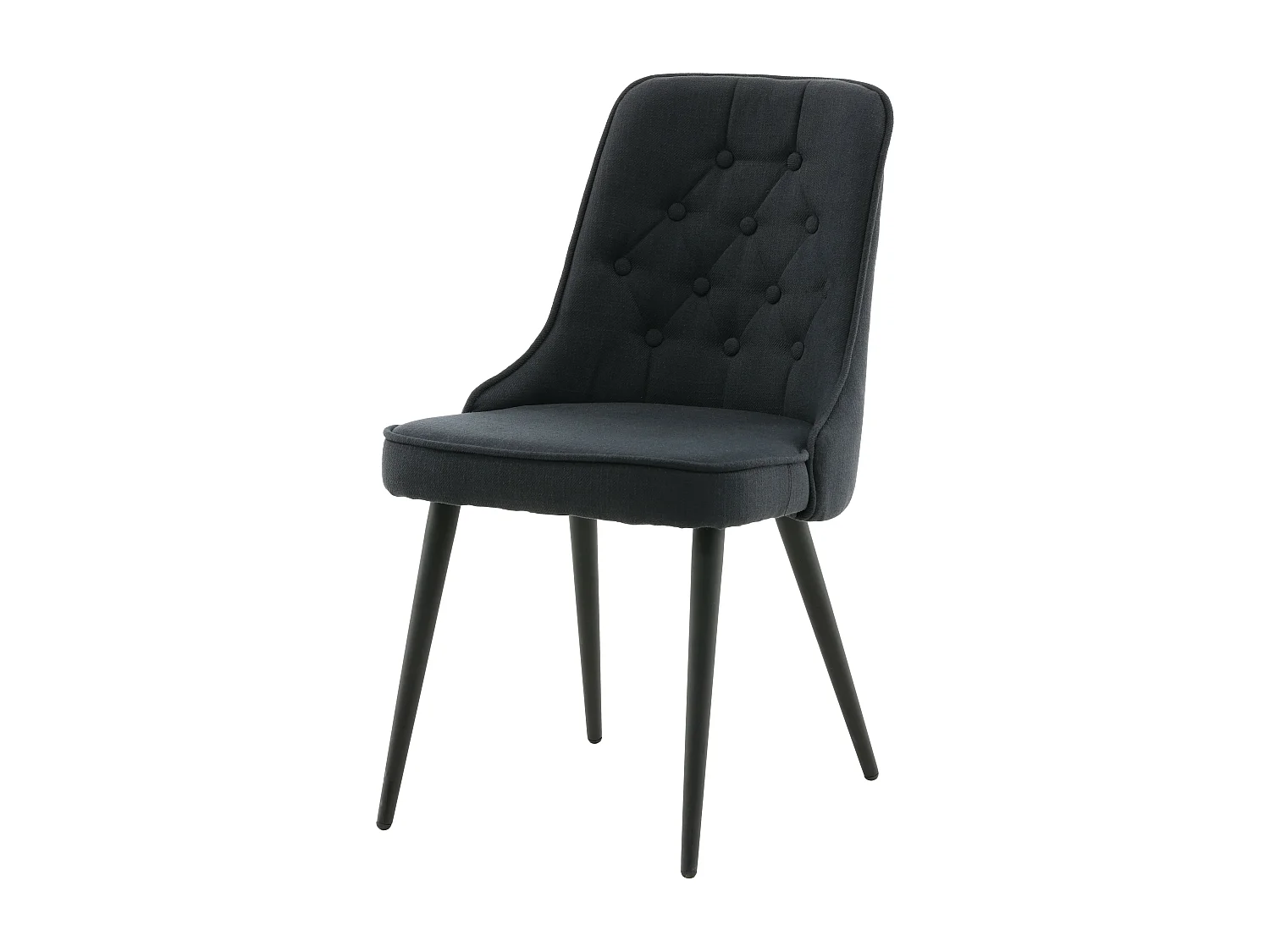 Chaise VELVET DELUXE DRC 1NOS 50x66x89 Noir