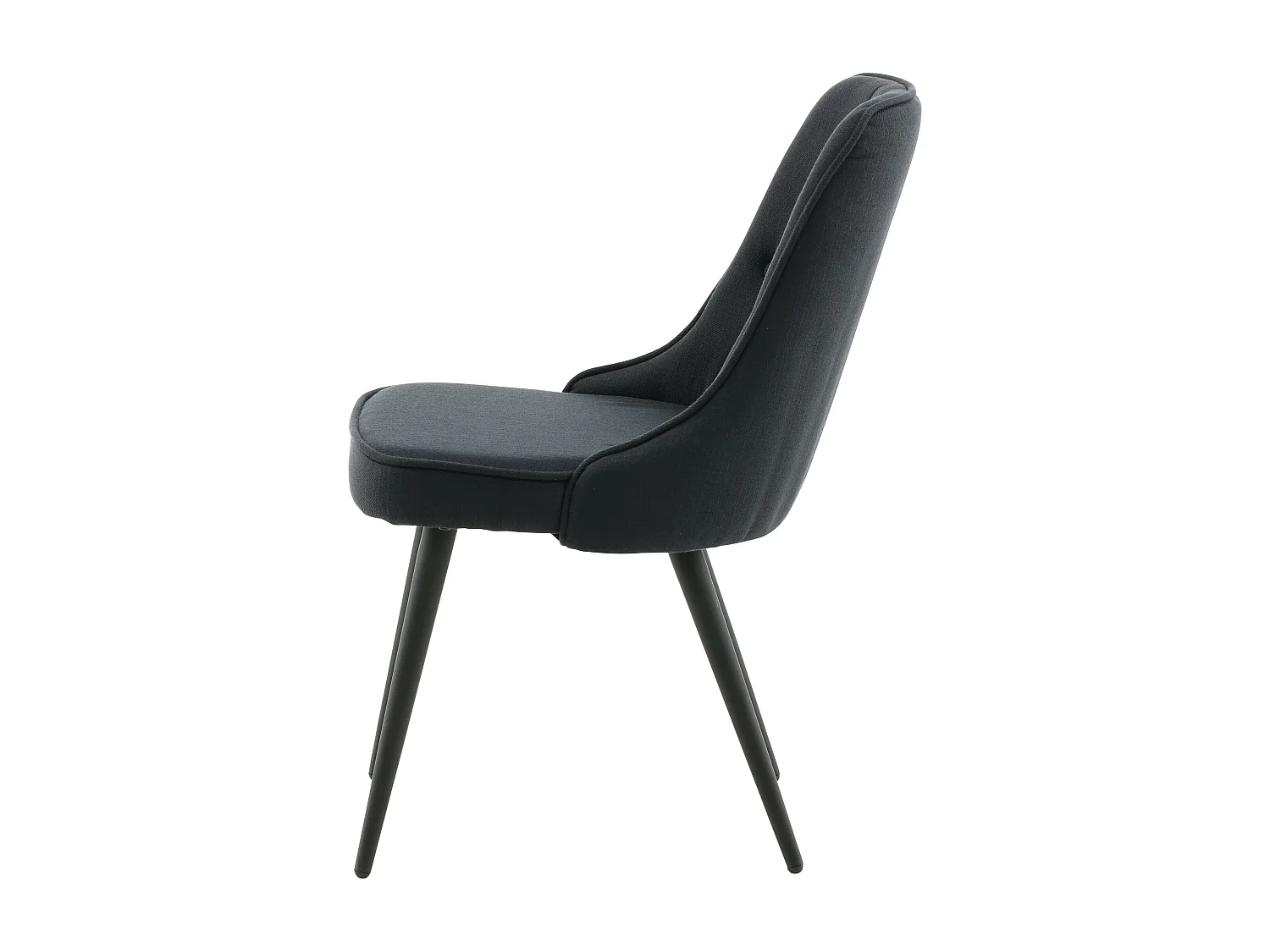 Chaise VELVET DELUXE DRC 1NOS 50x66x89 Noir