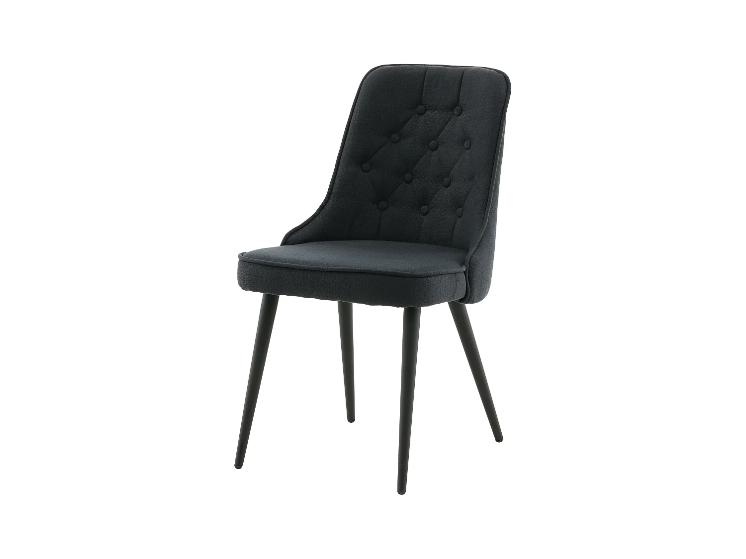 Chaise VELVET DELUXE DRC 1NOS 50x66x89 Noir