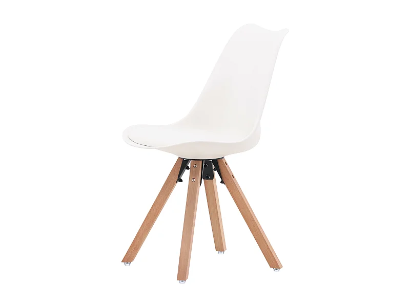 Chaise ZENO DRC 48x56x84 Blanc