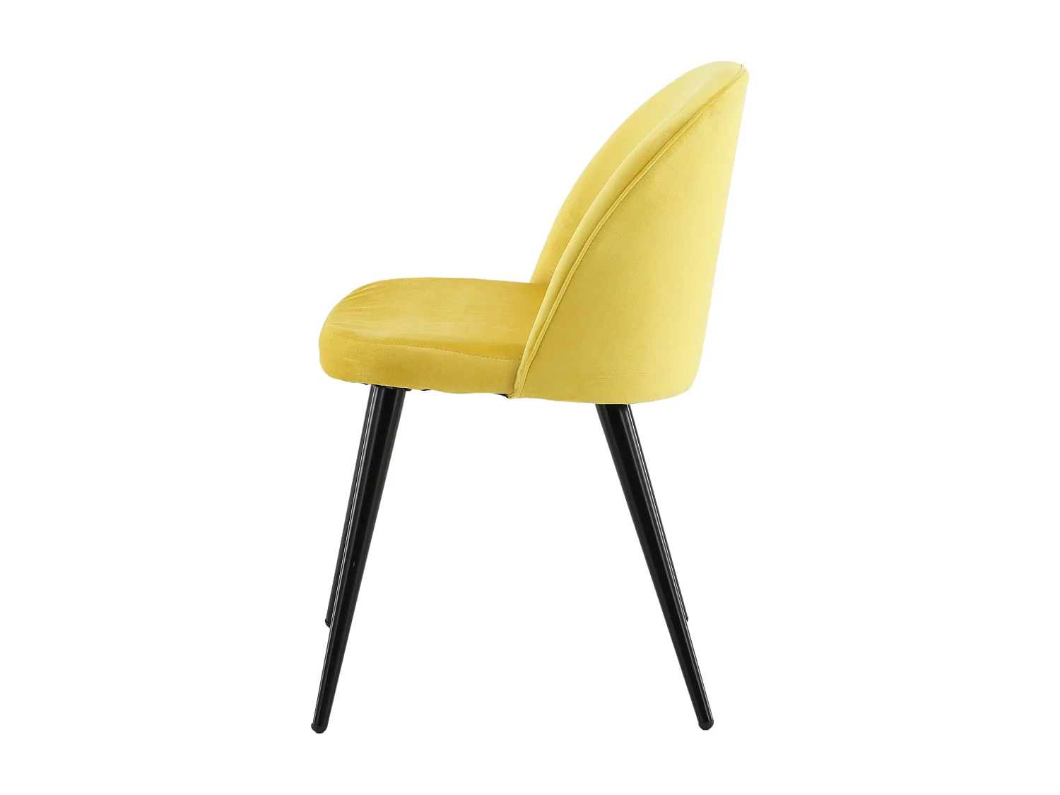 Sedia VELVET DRC 1NOS 50x57x77 Giallo