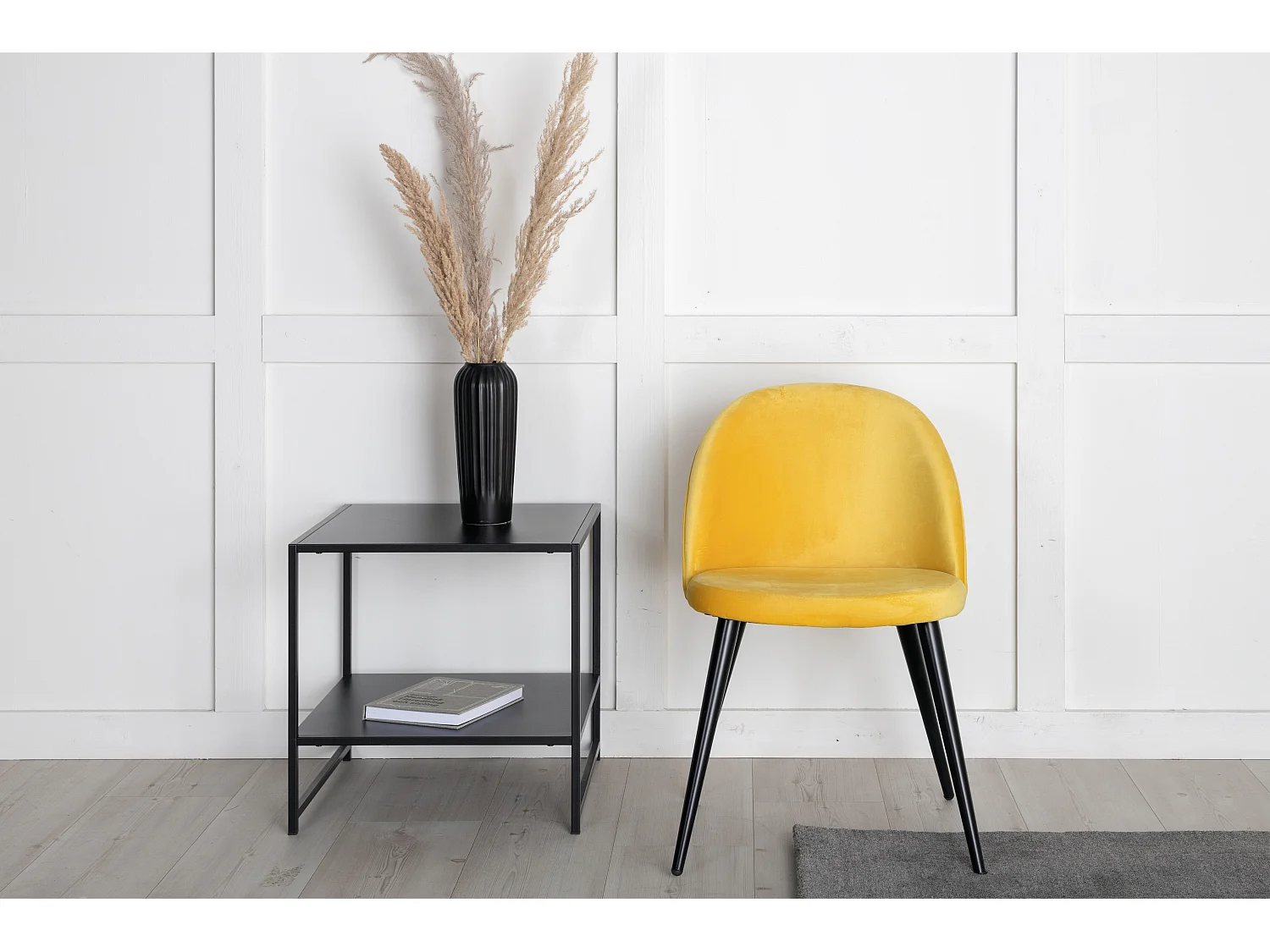 Sedia VELVET DRC 1NOS 50x57x77 Giallo