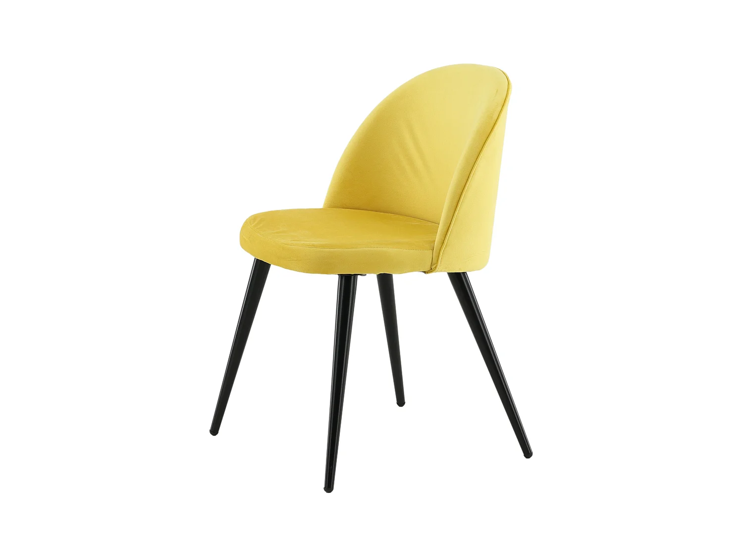 Chaise VELVET DRC 1NOS 50x57x77 Jaune