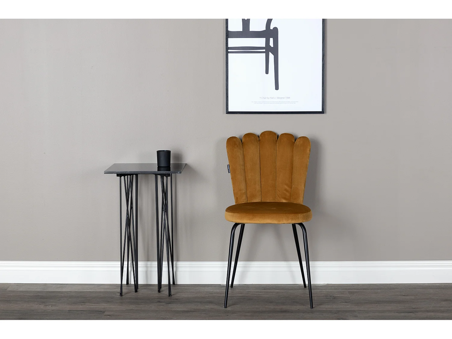 Eetkamerstoel LILLEHAMMER DRC 1NOS 45x54x83 Geel