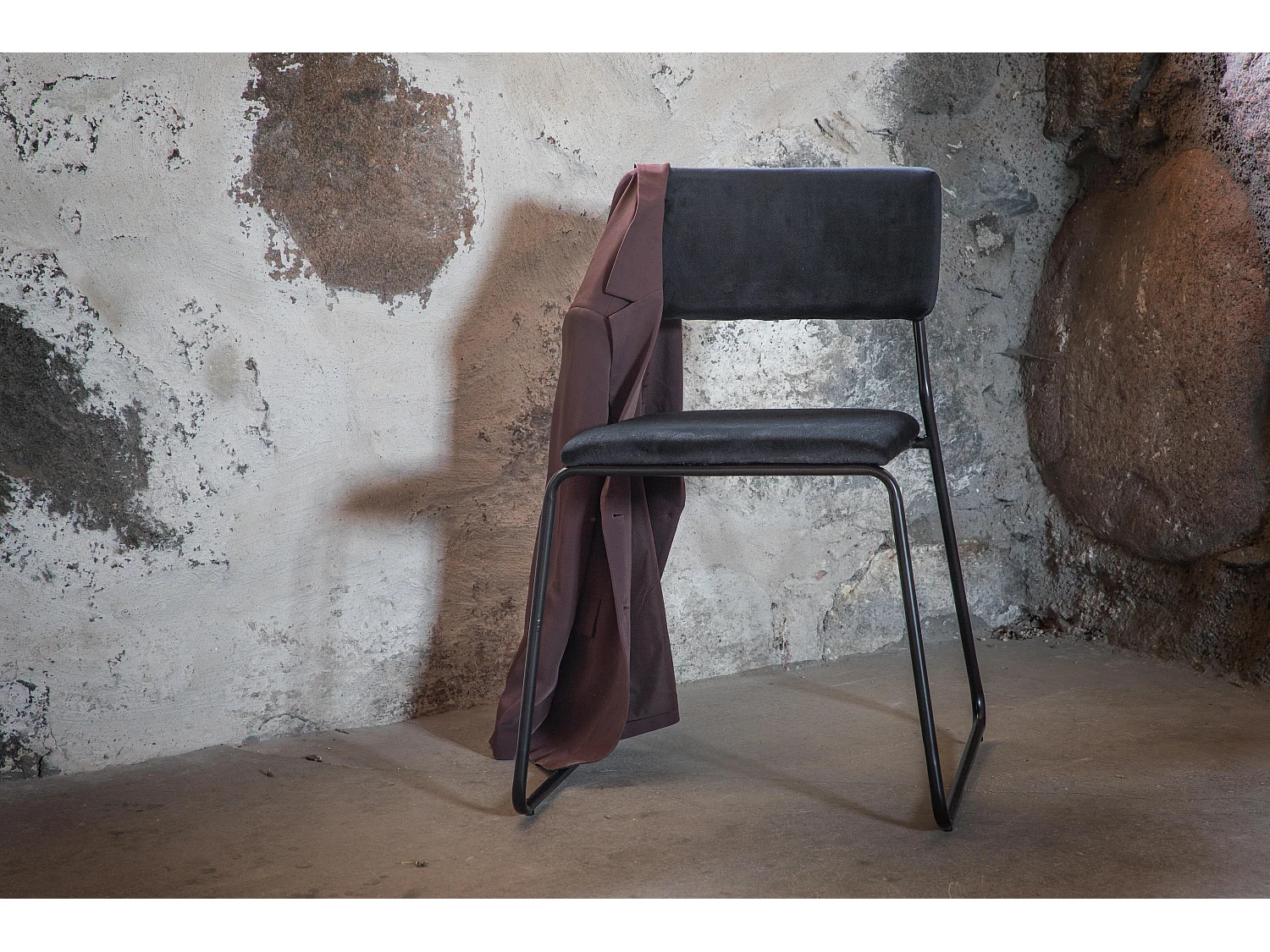 Eetkamerstoel KENTH DRC 1NOS 40x52x76 Zwart