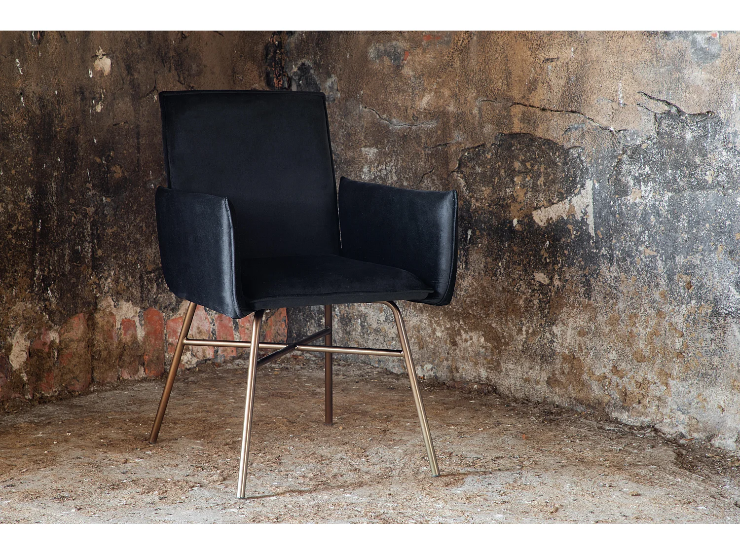 Chaise PETRA DRC 1NOS 57x60x87 Noir