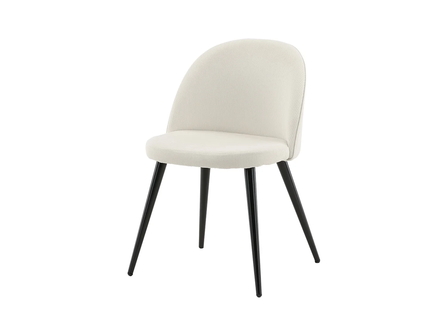 Chaise VELVET DRC 1NOS 50x48x77 Blanc