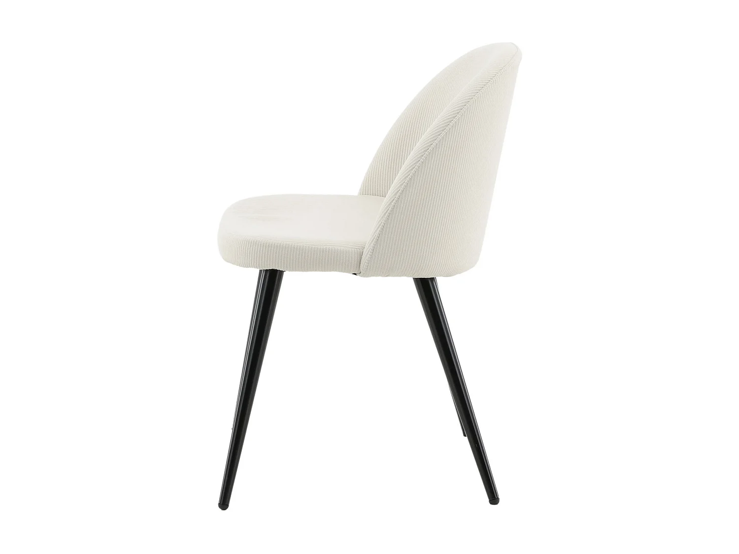 Chaise VELVET DRC 1NOS 50x48x77 Blanc