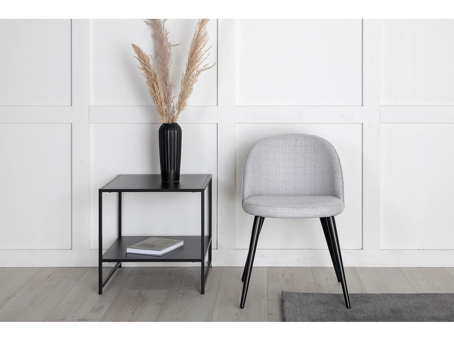 Cadeira Jantar VELVET DRC 1NOS 50x48x77 Cinzento