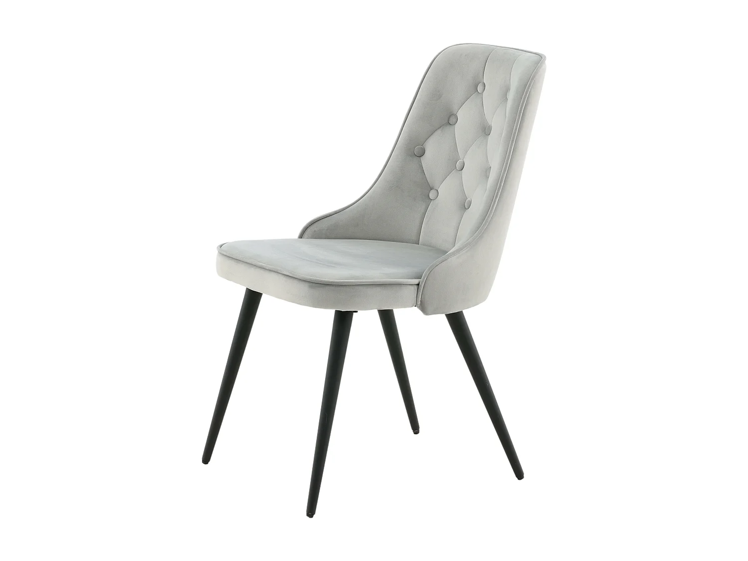 Eetkamerstoel VELVET DELUXE DRC 1NOS 50x66x89 Grijs