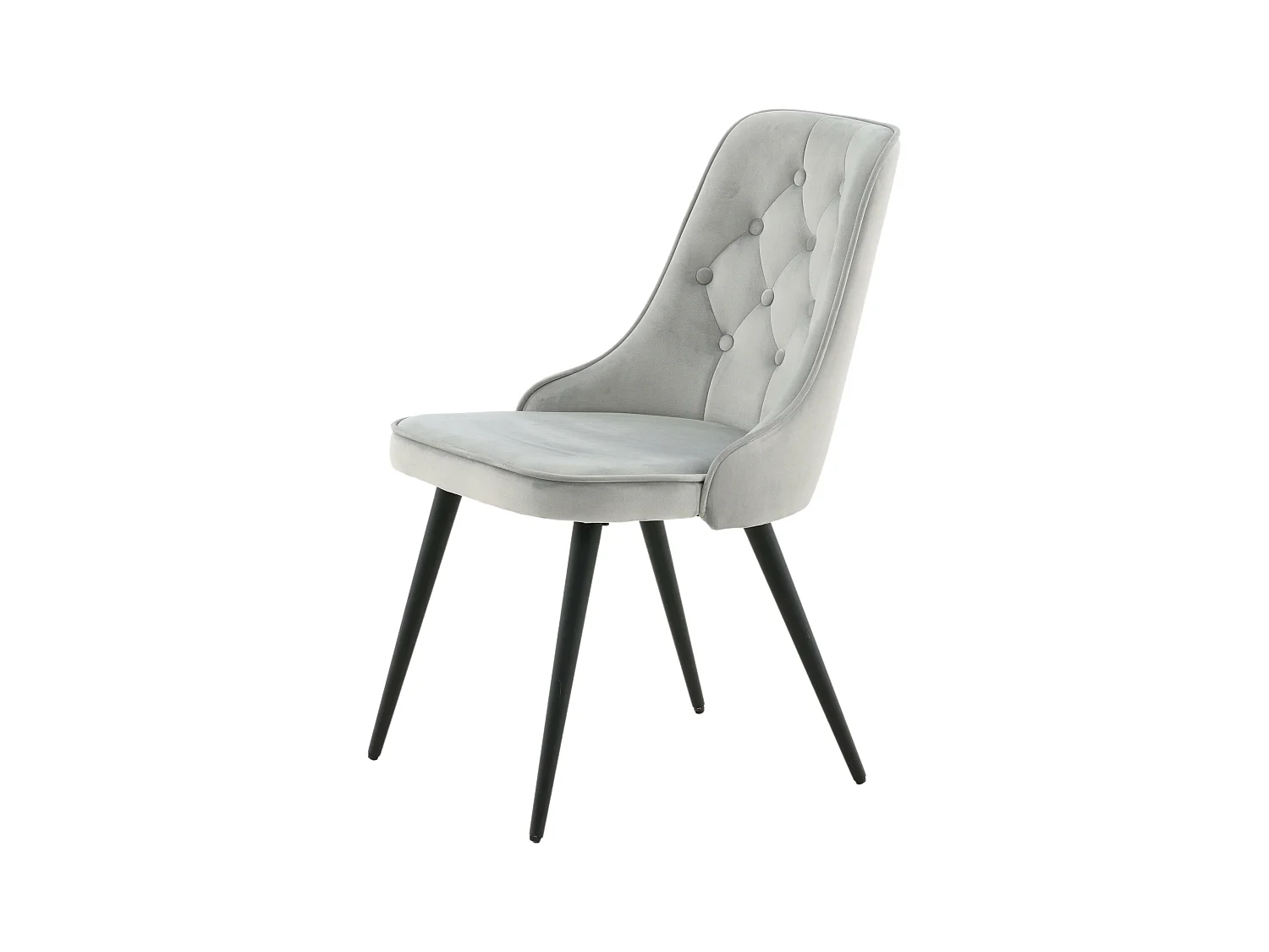 Chaise VELVET DELUXE DRC 1NOS 50x66x89 Gris