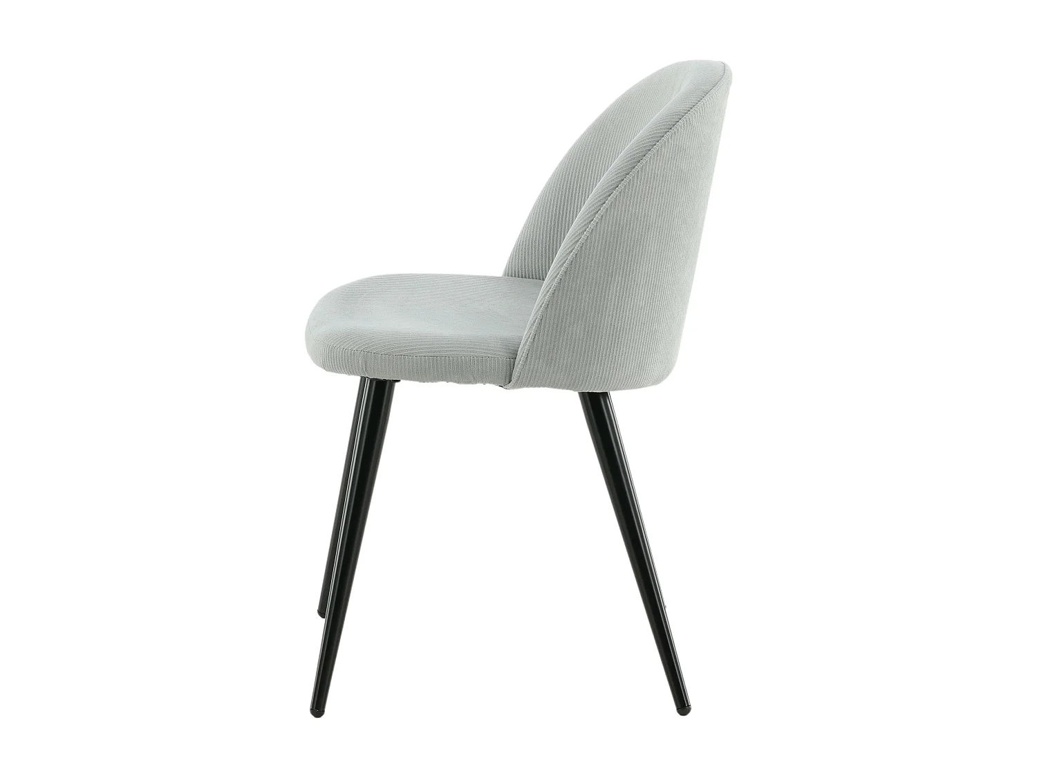 Chaise VELVET DRC 1NOS 50x57x77 Gris