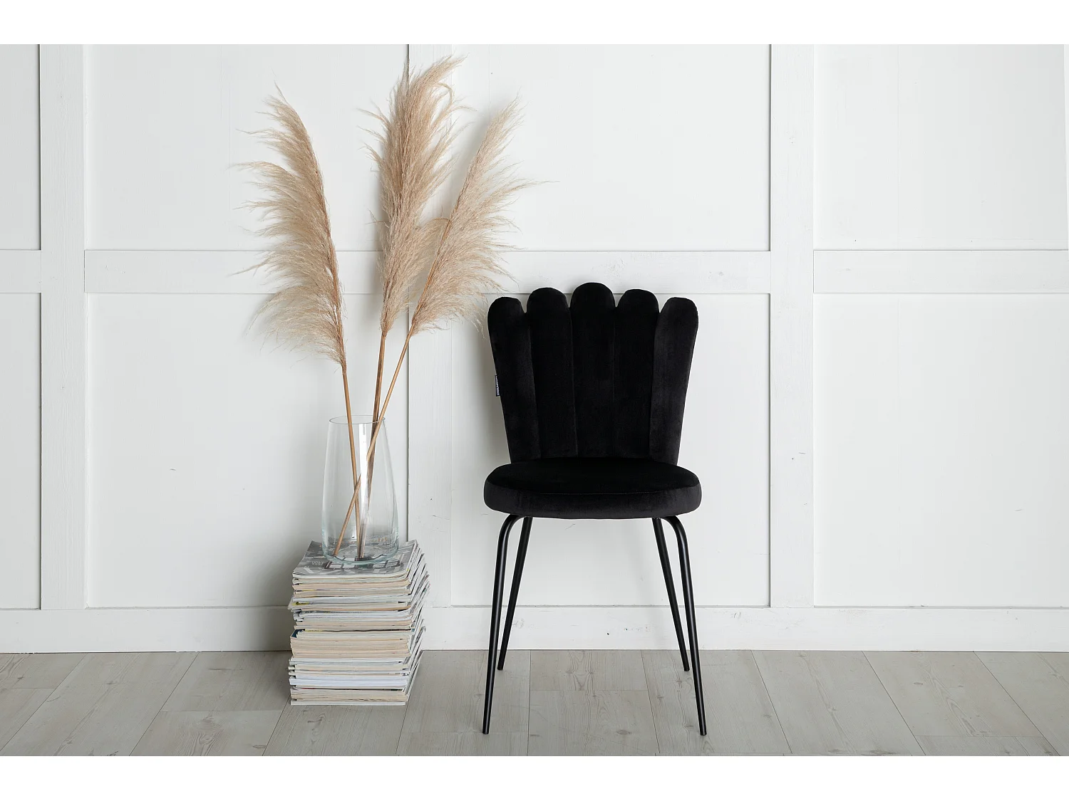 Eetkamerstoel LILLEHAMMER DRC 1NOS 45x54x83 Zwart