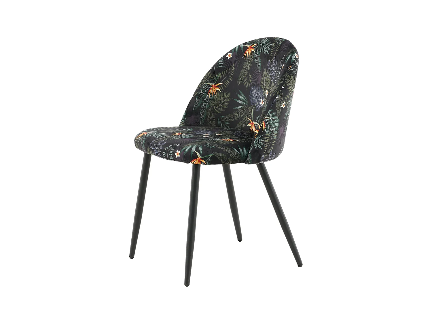 Silla VELVET DRC 1NOS 50x48x77 Negro