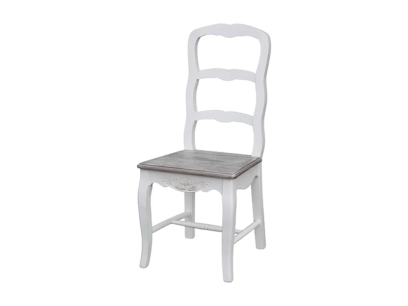 Chaise RIMINI WHITE DRC 1NOS 44x52x95 Blanc