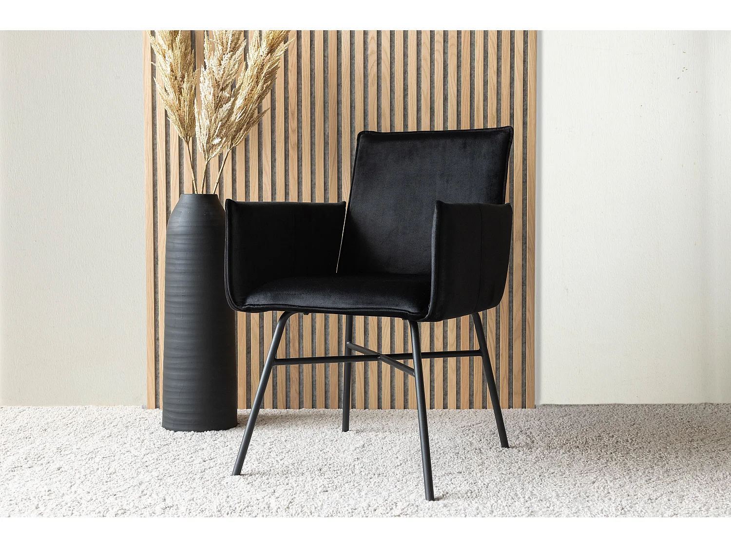 Eetkamerstoel PETRA DRC 1NOS 57x60x87 Zwart