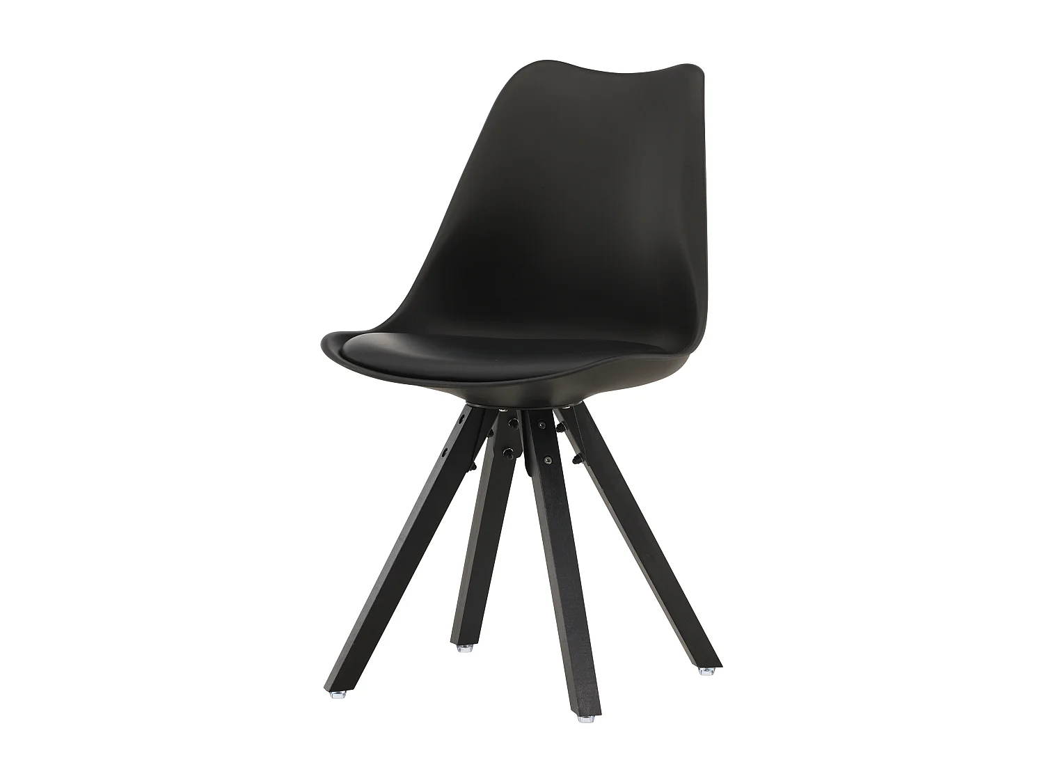 Chaise ZENO DRC 48x56x84 Noir