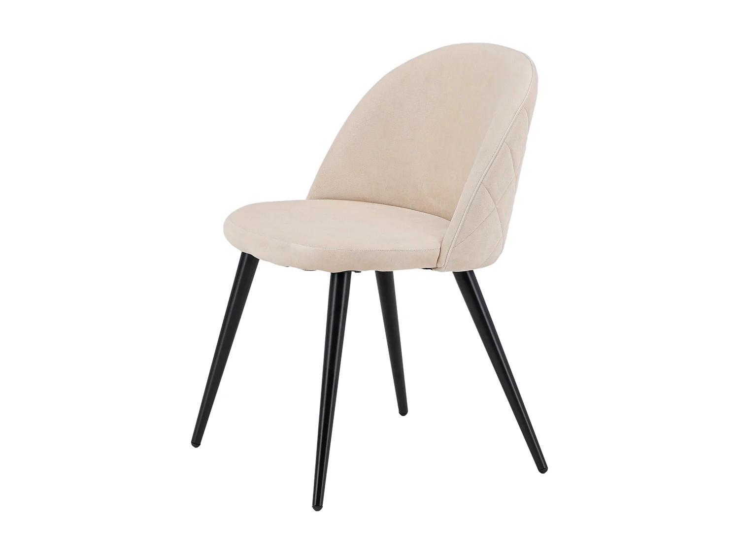 Chaise VELVET DRC 1NOS 50x57x77 Beige