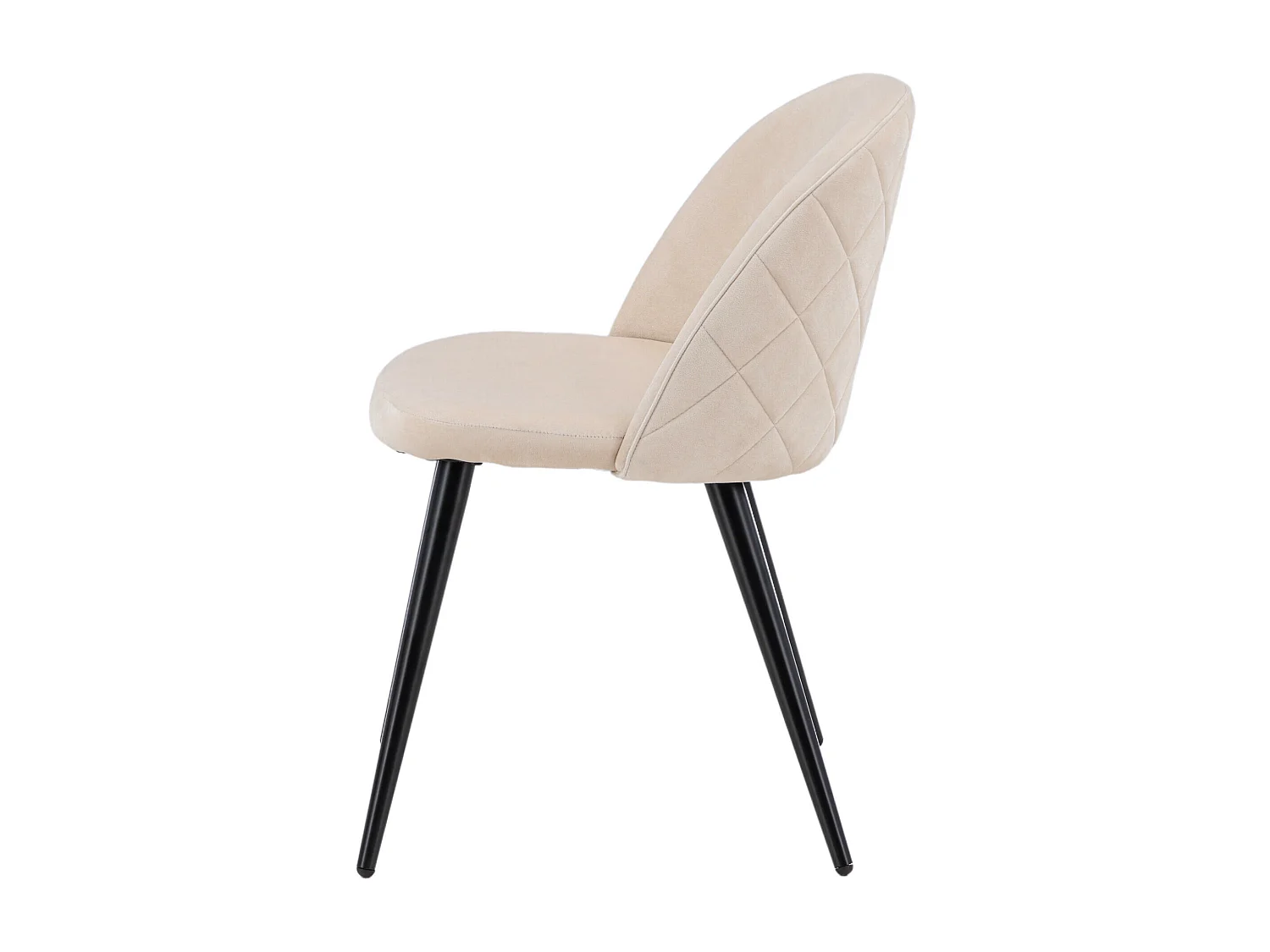 Chaise VELVET DRC 1NOS 50x57x77 Beige