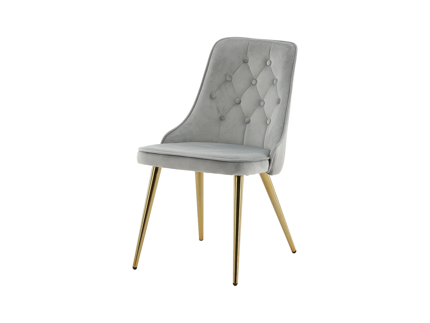Chaise VELVET DELUXE DRC 1NOS 50x66x89 Gris