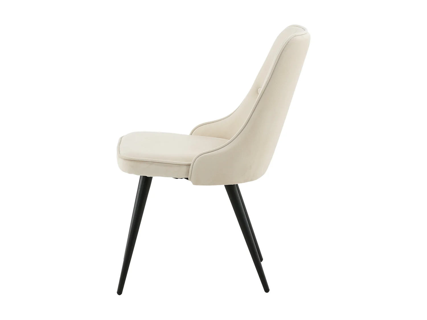 Chaise VELVET DELUXE DRC 1NOS 50x66x89 Beige